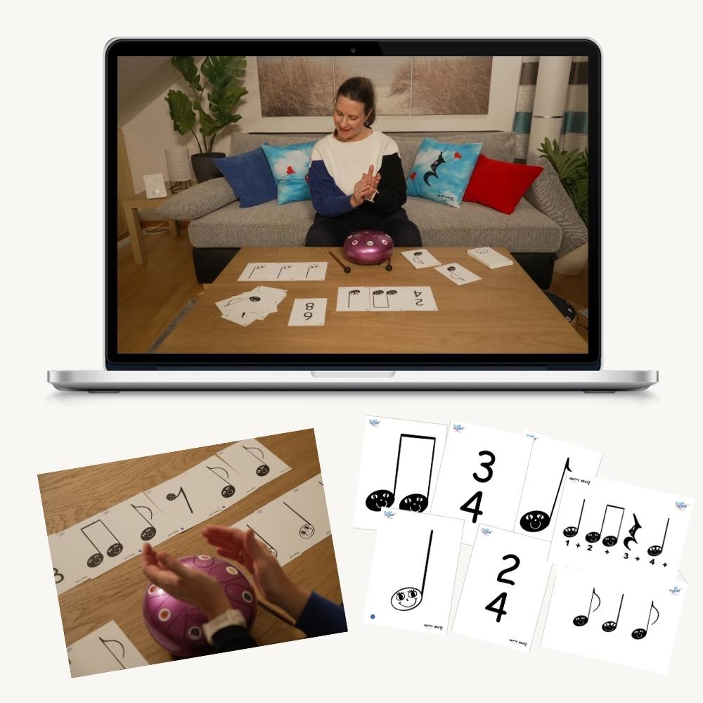 Sonodrum Happy Beatz Komplett-Set Rhythmus-Lernkarten & Videokurs